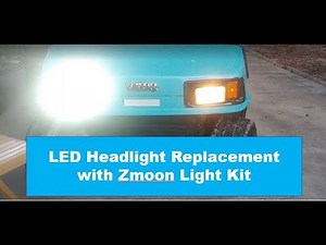 How to install zMoon LED Headlights in a Golf Cart!