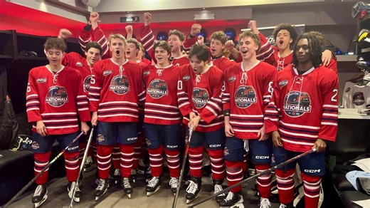 London Nationals sing hockey song for Team Canada