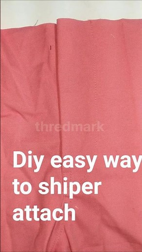 DIY trouser Making | How to Attach a Zipper