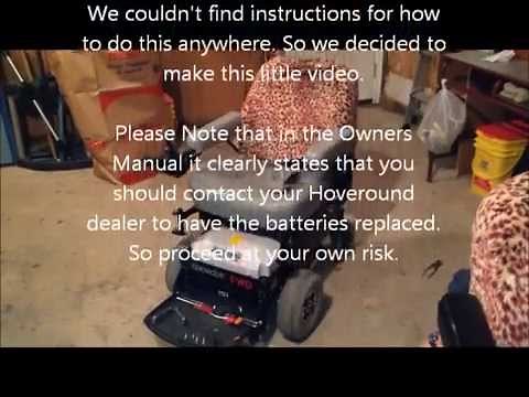 Hoveround Teknique FWD Battery Replacement