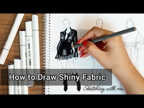 How to draw shiny fabric