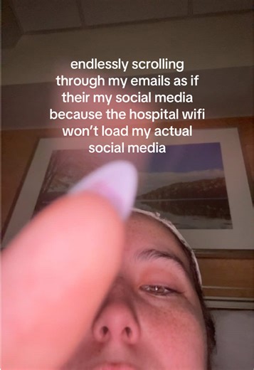 no but really the wifi sucks and my 5G 5 bars are acting non-existent #hospital #wifi #doomscrolling #chronicpain #spoonie