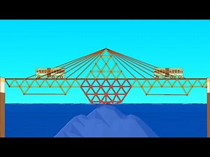 Building The World's Longest Wooden Bridge in Poly Bridge 2