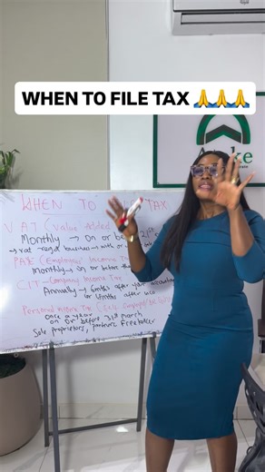 AKINBORO-KUTI OLABISI |BUSINESS REGISTRATION |LEGAL DOCUMENTS on Instagram: "1. VAT (Value Added Tax) How often: Monthly Deadline: On or before the 21st of the following month 📌 Example: VAT for January → file on or before 21st February Applies to: • VAT-registered businesses • Even if you had no sales, you must file a Nil VAT return 2. PAYE (Employees’ Income Tax) How often: Monthly Deadline: On or before the 10th of the following month Applies to employers deducting tax from staff salaries. 3