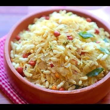 Poha chivda recipe - how to make chivda recipe - roasted poha chivda recipe - Indian snacks