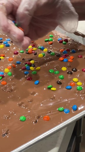 Double Layer M&M Milk Chocolate Bark Recipe