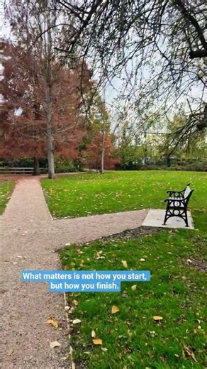 What matters is not how you start, but