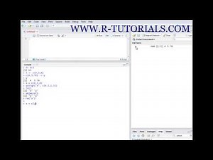 R tutorials - vectors and first coding steps