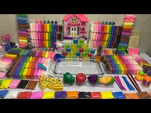 My First Youtube Video Of Satisfying UNBOXING 100+ CLAY Mixing SLIME | Relaxing FOAM CLAY ADVENTURES