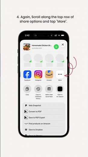 How to save a YouTube recipe video into Savr on iPhone: