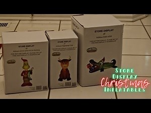 *Unboxing* THREE New Walmart Store Display Inflatables! #inflatable #blowup #christmas #unboxing