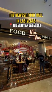 The new Via Via Food Hall inside The Venetian Resort Las Vegas is serving up global flavors you can’t miss. Don’t forget to follow the signs to find the hidden speakeasy. 🍸 | Visit Las Vegas