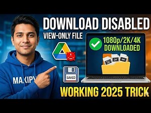 How to Download Google Drive Video WITHOUT Download Option (View Only)