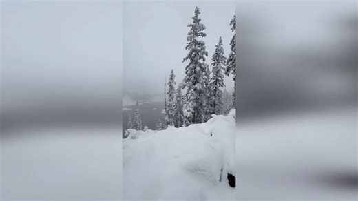 Utah Mountains Blanketed As Early Snowfall Transforms Wasatch Wilderness
