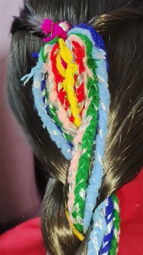 DIY#hairstyle #wool #easy