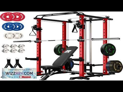 RitFit Multi Function Garage & Home Gym Package Includes 1200LBS Power Cage PPC03 P3