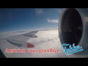 Austrian Airlines Fokker 100 timelapse from Vienna to Vienna | FAREWELL FLIGHT