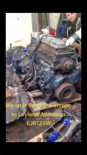 Leyland 680 Engine Running on a Pallet | Cold Start Diesel Power