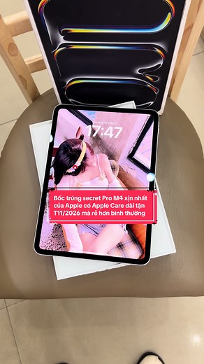 Về lô Pro M4, bốc trúng con bảo hành hãng dài ngút ngàn 16-17 tháng, bán rẻ hơn giá BH ngắn luôn!!! #unitymobile #ipad #ipadpro #prom4