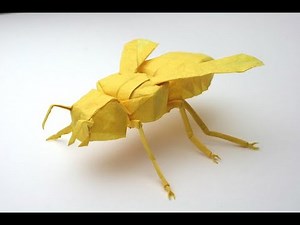 Origami - yellowjacket bee (tutorial)