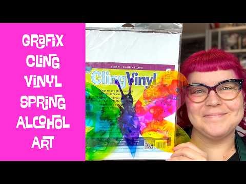 Grafix Cling Vinyl Alcohol Ink Butterfly
