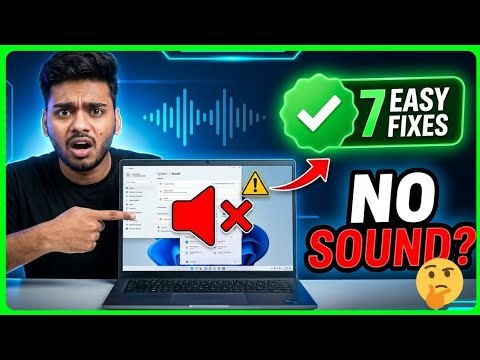 Laptop Speaker Not Working in Windows 11? 🔊 | 7 Easy Fixes (2026 Guide) #Windows11 #LaptopSpeaker