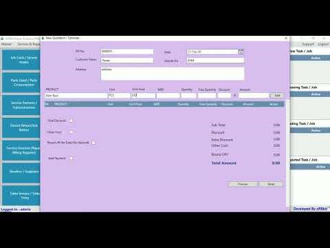 Estimate Bill - Quotation (oRRbit Repair Business Management Software)