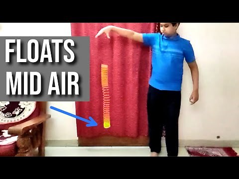 Slinky Spring defies gravity while falling - Amazing Science Experiment