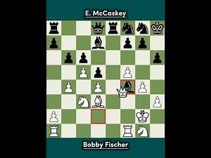 Bobby Fischer vs E. McCaskey ◉ Davis Sim 1964 | Clean Attacking Win by Fischer
