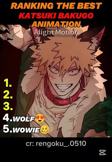 Ranking the best Bakugo Animation #anime #animation #mha #myheroacademia #ranking #bakugo