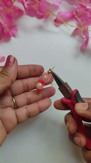 DIY Earrings Making tutorial 🌸#diy #easy #tutorial #new