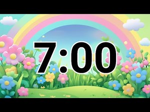 7-Minute Bunny & Butterfly Garden Timer – Cute Classroom Countdown