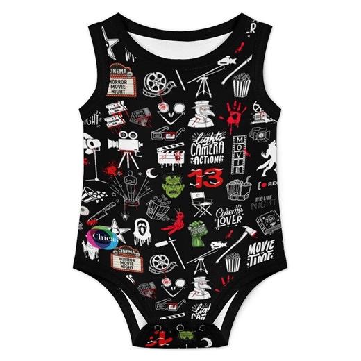 Horror Movie Night Bodysuit, Scary Movie Night Romper, Halloween Climbing Suit, Spooky Bodysuit, Movie Lover Gift, Chicas Productions - Etsy