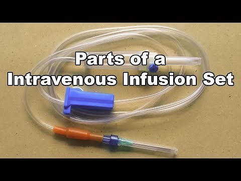 Parts of a Intravenous Infusion Set