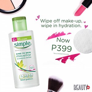 68K views · 770 reactions | Keep your skin hydrated this summer with our best selling Micellar Water! Get it for only P399* at bit.ly/SimpleBeautyMNL from March 29 to March 31 only! Better hurry, before it sells outs! *200ml Micellar Cleansing Water | Simple Skincare | Facebook