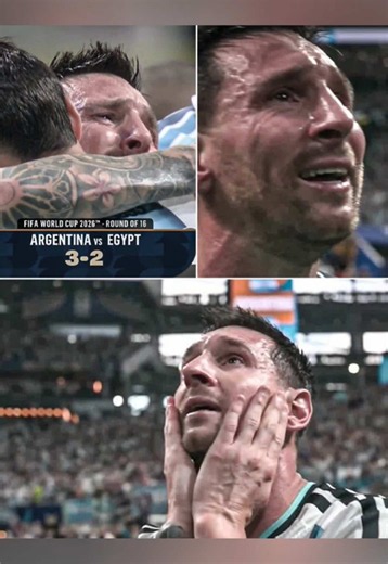Messi crying after Argentina vs Egypt highlights ziko and salah call out referee rigged zlatan reacts macallister disrespects salah #messi #worldcup #salah #football #footballtiktok
