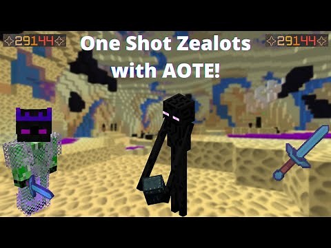 How To One Shot Zealots With Aspect Of The End And Ender Armor *Updated* - Hypixel Skyblock