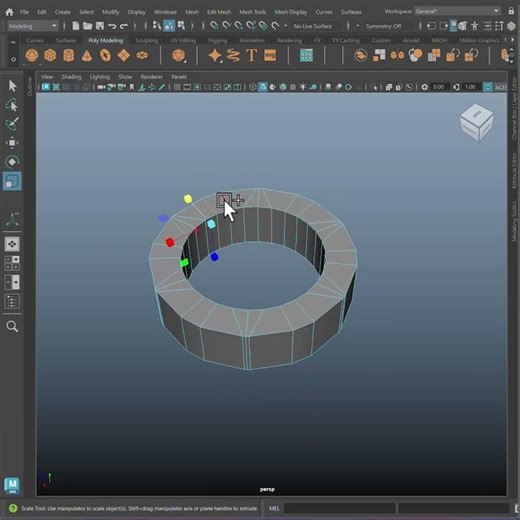 Model a Perfect Hex Nut in Autodesk Maya