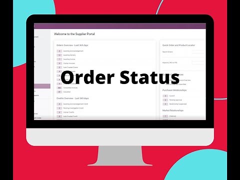 Order Statuses on Access Procure Wizard