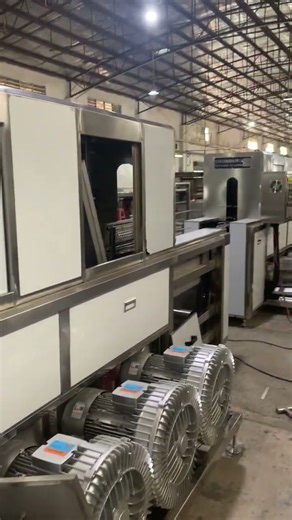 Washer/Cleaner & Dryer for blister tray / vacuum-formed tray.