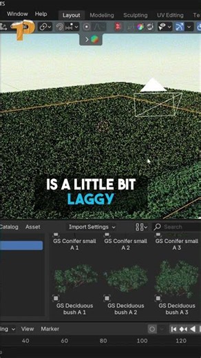 Rendering 100,000 Instances: Octane Surface & Object Scatter #shorts