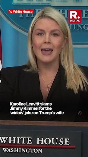 'Disgusting': White House Slams Jimmy Kimmel For The 'Widow' Joke About Melania Trump