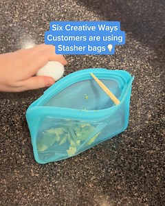 Stasher: The simple, reusable alternative to plastic bags. Leak-free, durable, and in a 🌈 of colors (and so many sizes)! | Stasher