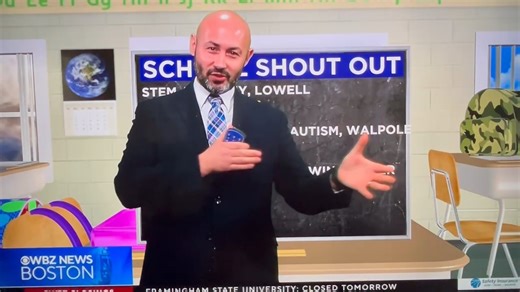 WBZ Weatherman Visit
