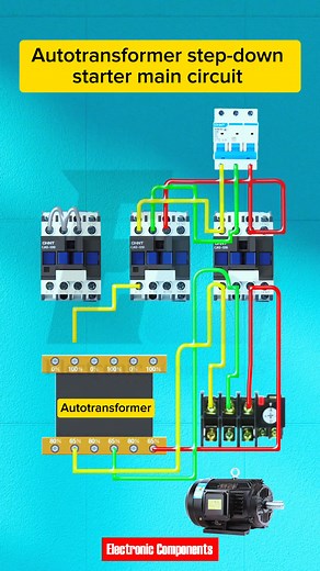 18K views · 221 reactions | Autotransformer step-down starter main circuit #fblifestyle | 퐄퐥퐞퐜퐭퐫퐨퐧퐢퐜 퐂퐨퐦퐩퐨퐧퐞퐧퐭퐬 | Facebook