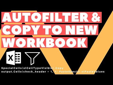 Excel VBA Macro: Autofilter And Copy to New Workbook (Dynamic Range)