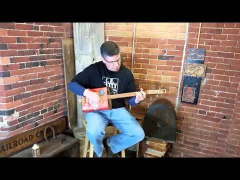 "The Gearhead" 3-string Oil Can Guitar Demo by C. B. Gitty