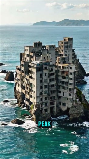This is Hashima Island — also known as Battleship Island.