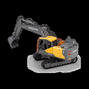 Remote control Volvo Excavator Toy E568 | Double E Toys