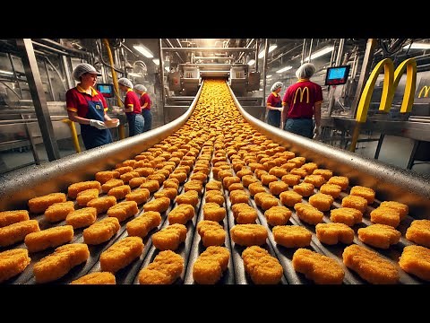 How McDonald's Chicken Nuggets Are Made in a Factory | Nuggets Factory Process